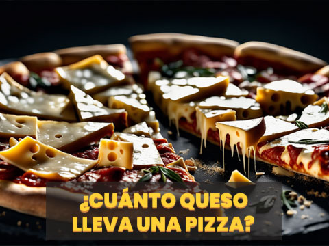 ¿Cuánto queso lleva una pizza? (Guía de tamaño y peso)