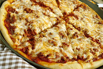 Receta Pizza con Salsa Boloñesa